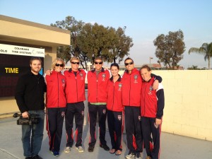 USA Water Polo team with Chris